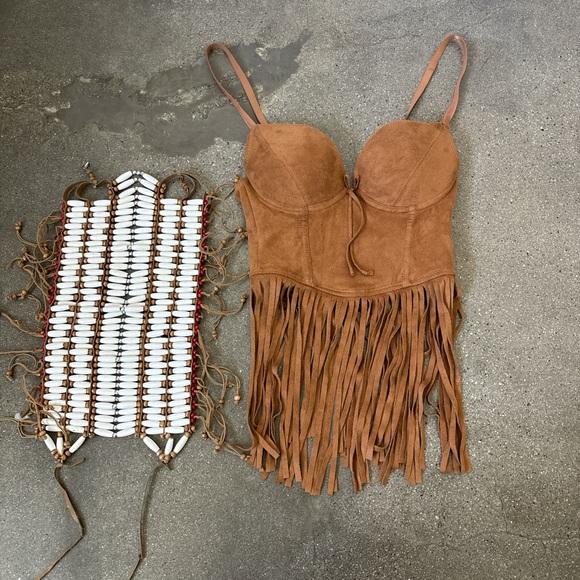 Spirit Brown Fringe Top - Picture 1 of 8